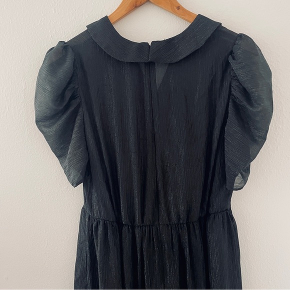 NWT Gal Meets Glam Jolene Black Shimmer Maxi Dress - Picture 8 of 12